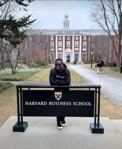 Ogwal Joseph at Harvard Business School.