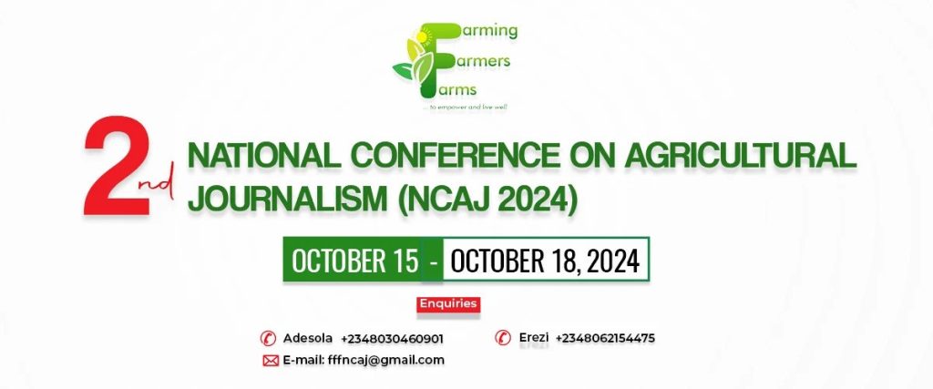 National conference on agric journalism holds in Lagos, NCAJ 2024, Conference, FFF